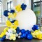 103PCS Blue Yellow Balloon Garland Arch Kit – Royal Blue, White & Yellow Balloons for Graduation 2026, Baby Shower, Birthday, Easter & Party Decorations